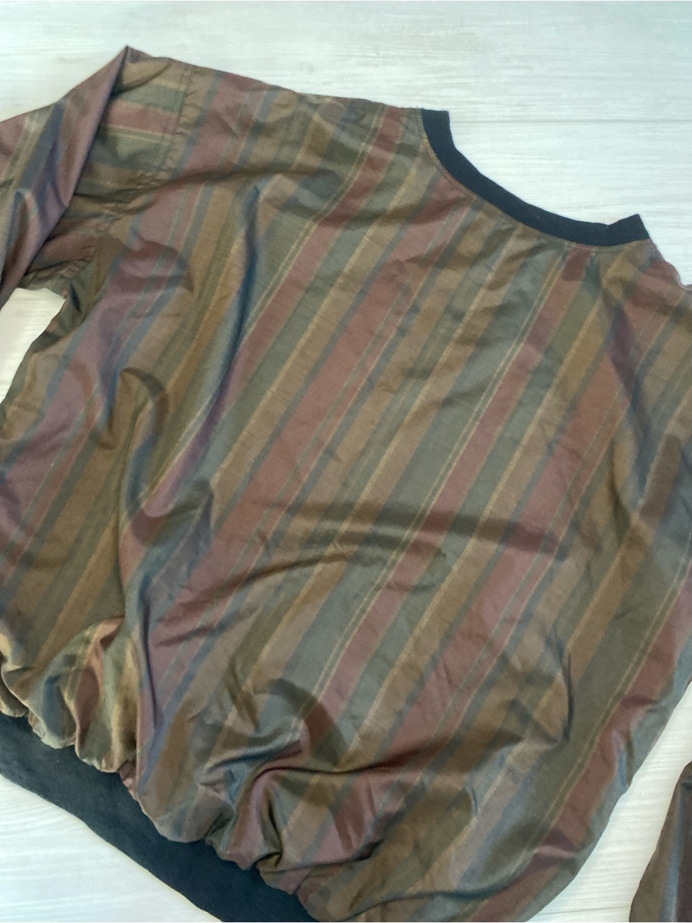 vintage Jacket sweater double sided striped black - Picture 7 of 11